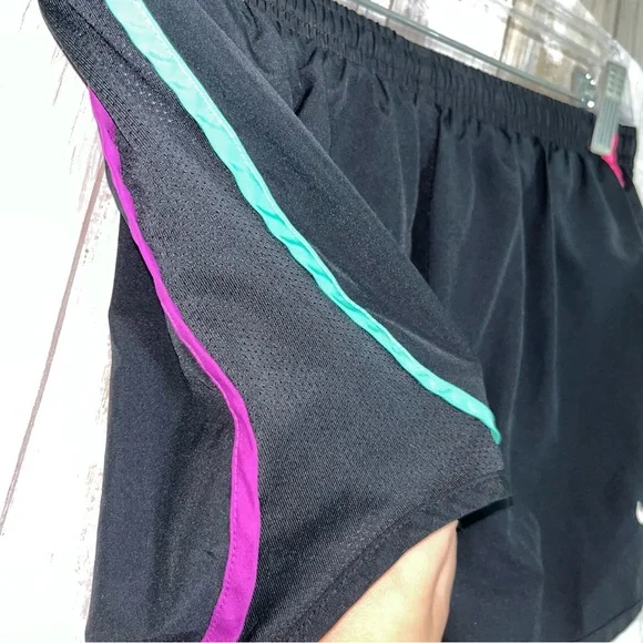 Nike Black Colorful Side Tempo Shorts - Picture 3 of 5